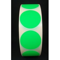 F3722 rol @ 2.000 etiketten permanent rond 35 fluor groen blanco F3722 rol @ 2.000 etiketten permanent rond 35 fluor groen blanco